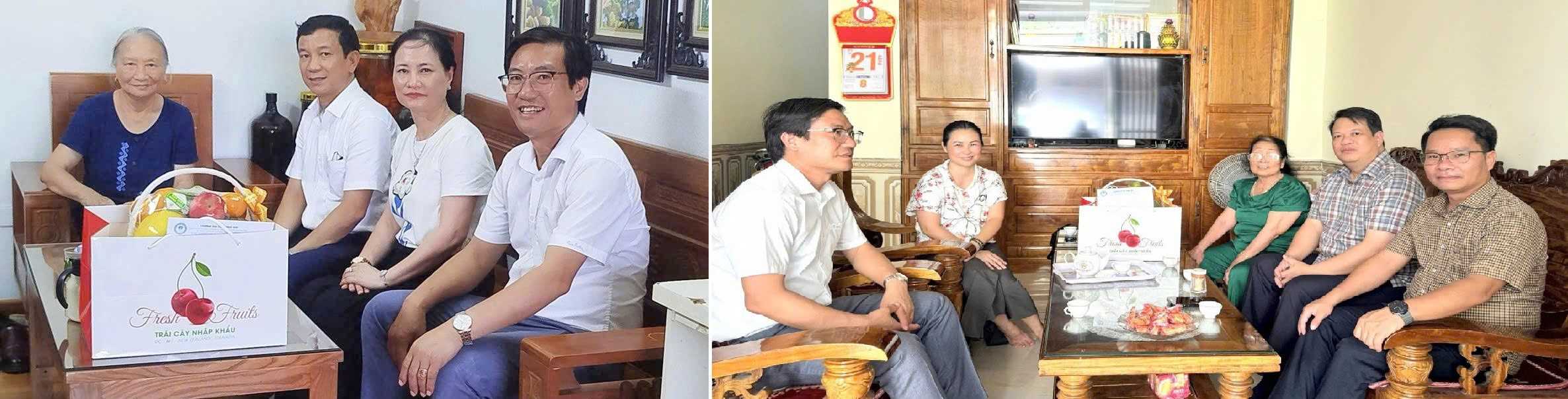 Lãnh đạo Trường Đại học Hồng Đức thăm, tặng quà gia đình giảng viên là con liệt sĩ nhân Ngày Thương binh - Liệt sĩ
